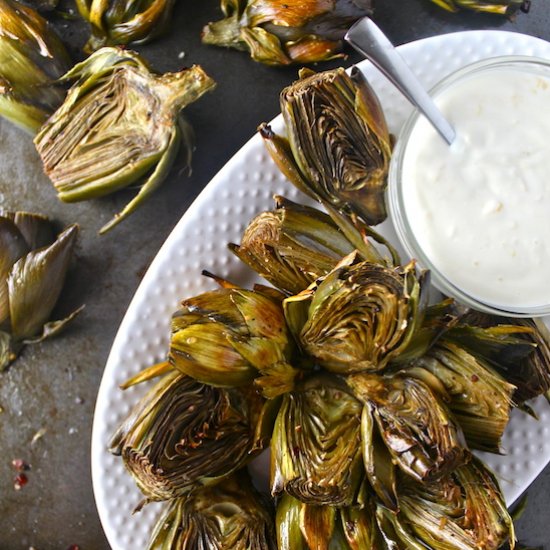 Roasted Baby Artichokes