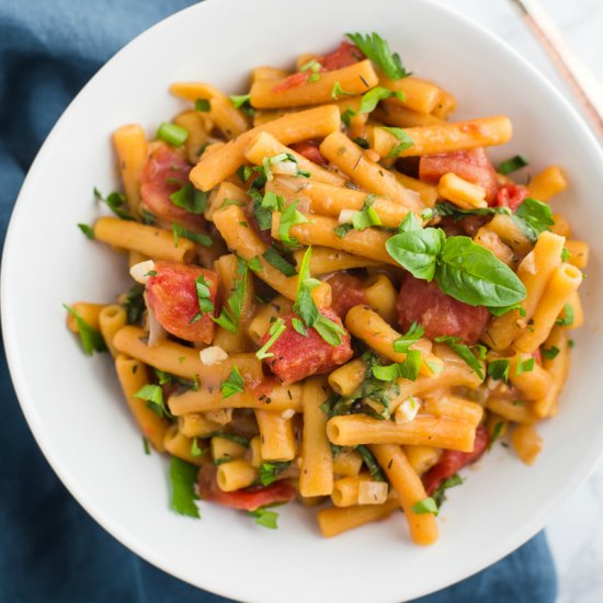 One Pot Lentil Pasta