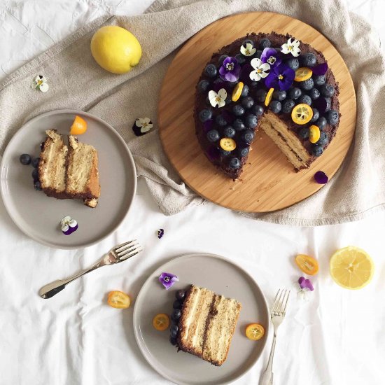 Lemon and Chocolate Layer Cake