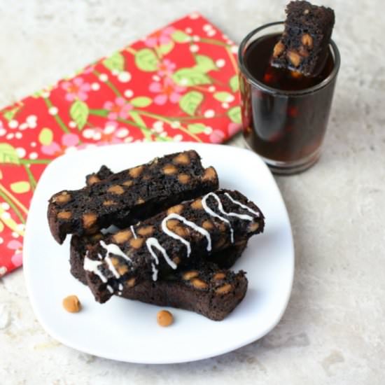 Chocolate PB Banana Biscotti