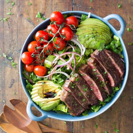 Strip Loin Steak Salad