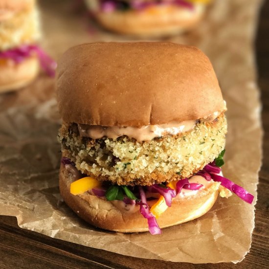 Cajun Cod Fish Cake Sliders