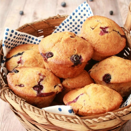 Vegan Blueberry Muffins