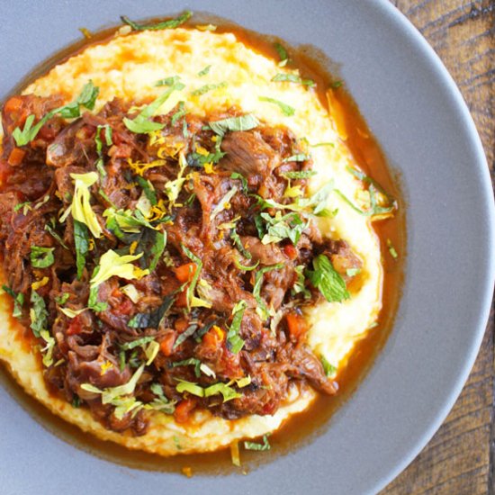 Lamb Ragu with Polenta & Gremolata