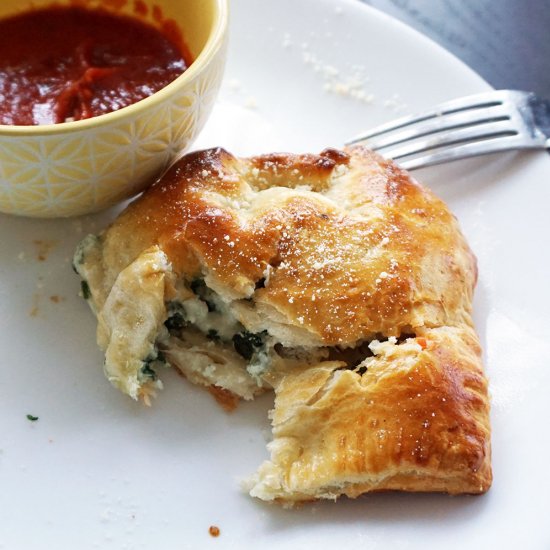 Sausage Spinach Ricotta Pasties