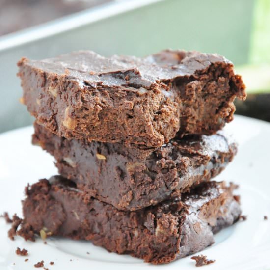 Avocado Walnut Brownies