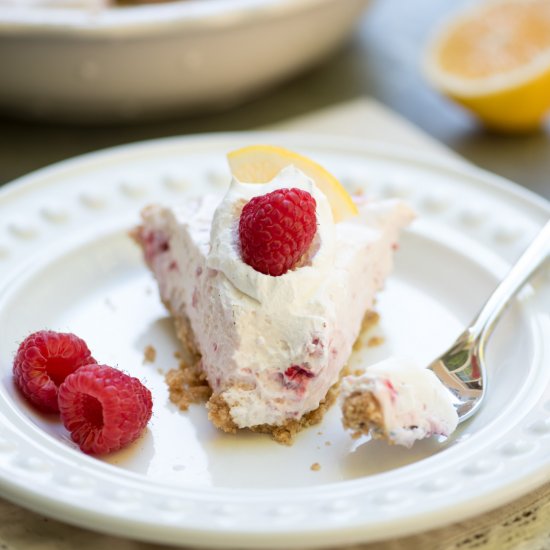 Creamy Lemon Raspberry Pie