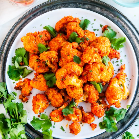 Spicy Buffalo Cauliflower Wings