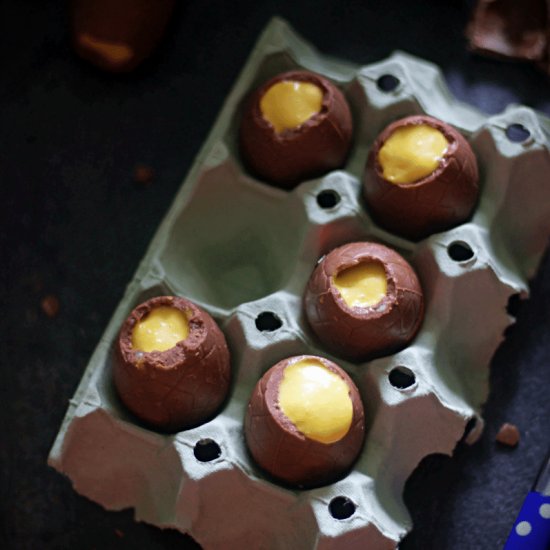 Mango Coconut Mousse in Easter Eggs