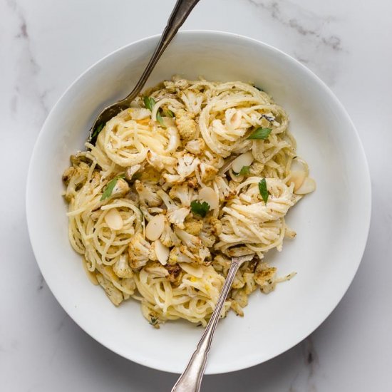 Roasted Cauliflower Pasta