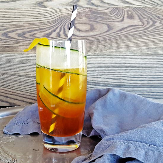 Pimm’s Cup with Lemon Simple Syrup