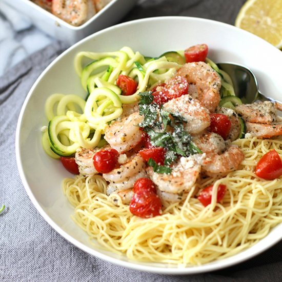 Baked Parmesan Shrimp Bowls