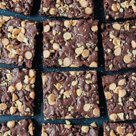 Peanut Butter Chip Brownie Brittle