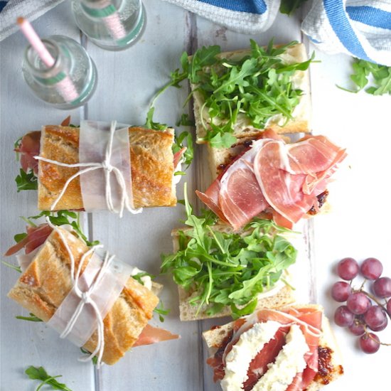 Prosciutto Picnic Sandwiches