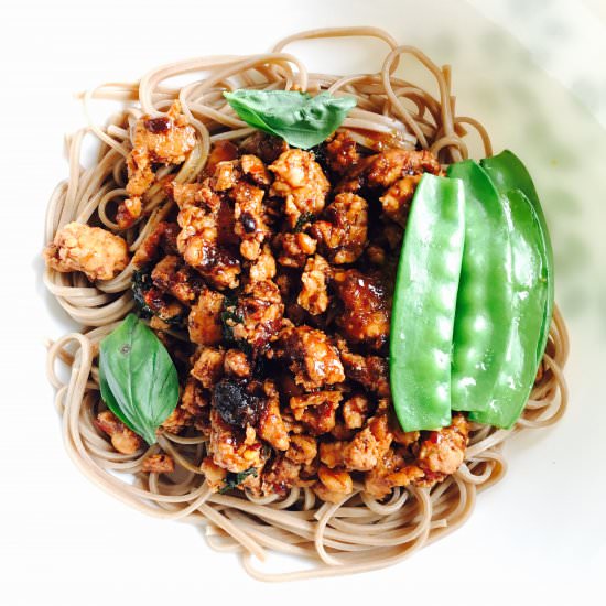 Chicken Mince in Black Bean Sauce