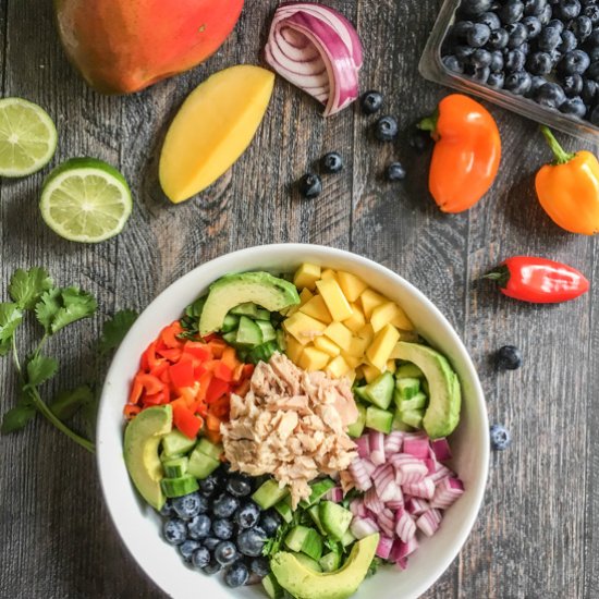 Paleo Mango Salsa Bowl with Tuna