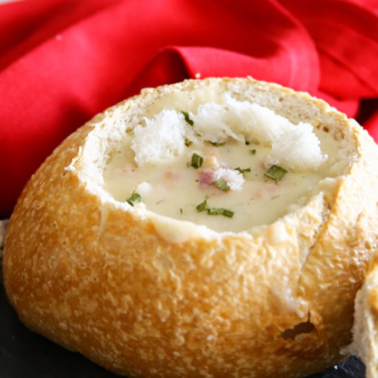 Clam Chowder Bread Bowl