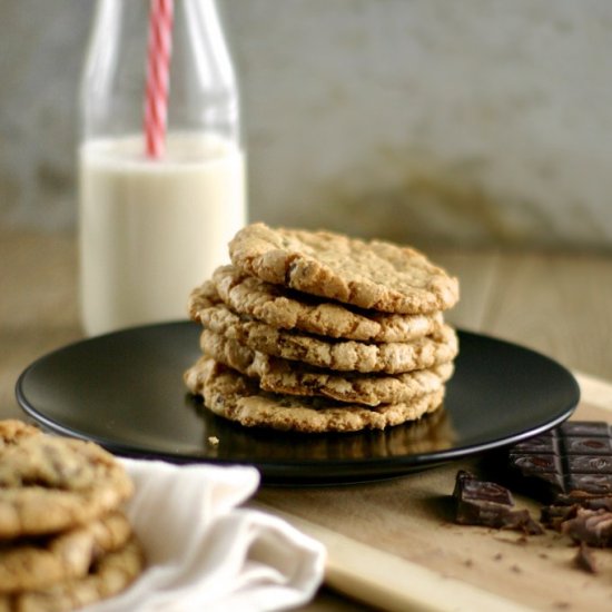 Chocolate Chunk Cookies, GF, V