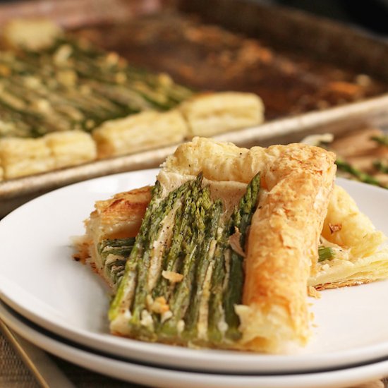 Asparagus and Cashew Cream Tart