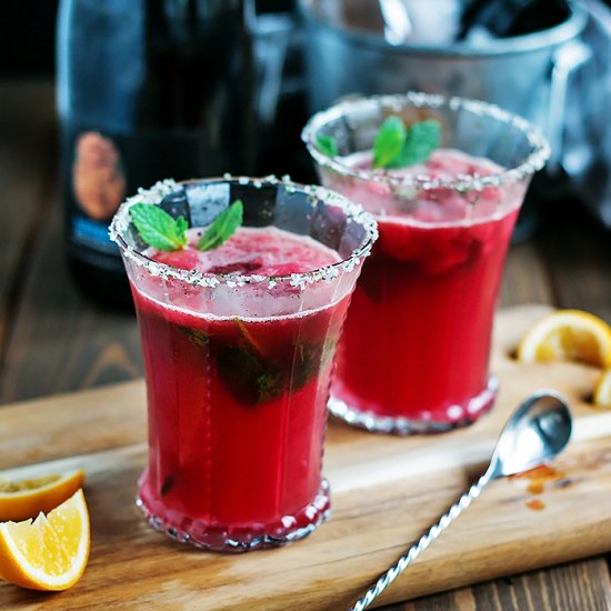 Blood Orange Sparkling Margarita