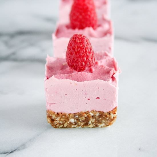 Raw Raspberry Lemon Bars