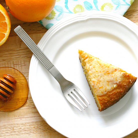 Grain Free Orange Ginger Honey Cake