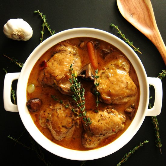 Hearty Instant Pot Coq au Vin Blanc