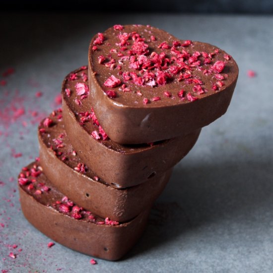 Raw Vegan Chocolate Hearts