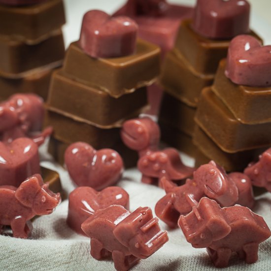 Raspberry & Coffee Flavored Gummies