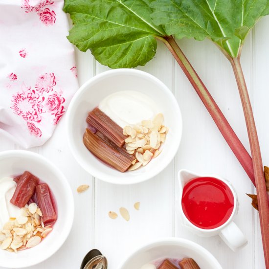 Baked Rhubarb Compote