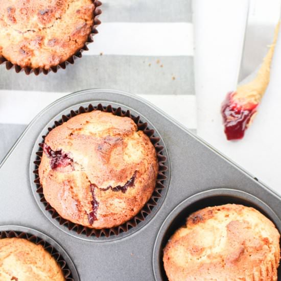 Peanut Butter Jelly Muffins