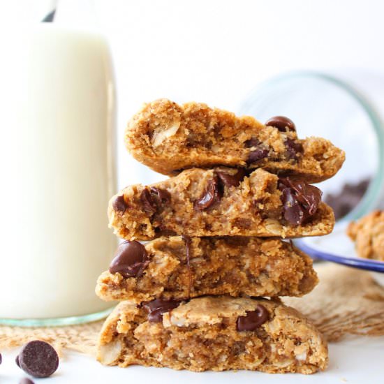 Flourless Peanut Butter Oat Cookies