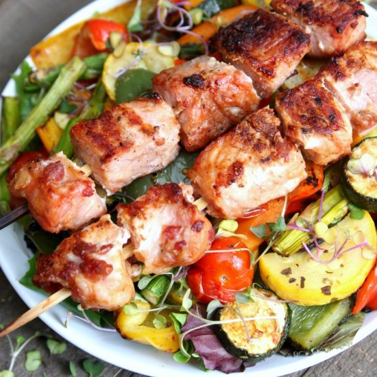 Grilled Vegetable Salad with Pork