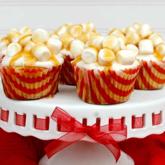 Salted Caramel Popcorn Cupcakes