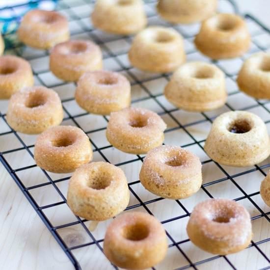 Eggless Baked Mini Donuts