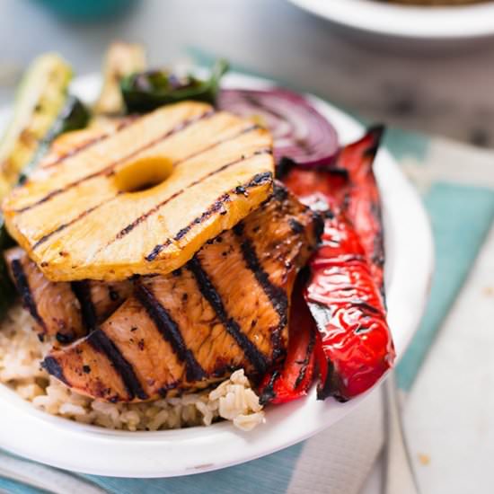 Grilled Turkey Teriyaki Bowls