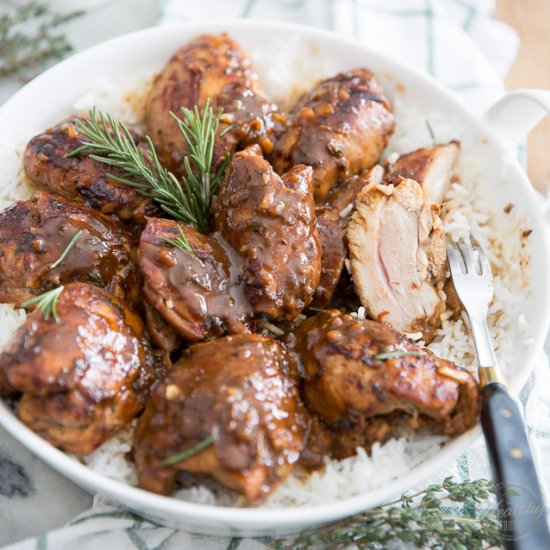 Maple Balsamic Glazed Chicken