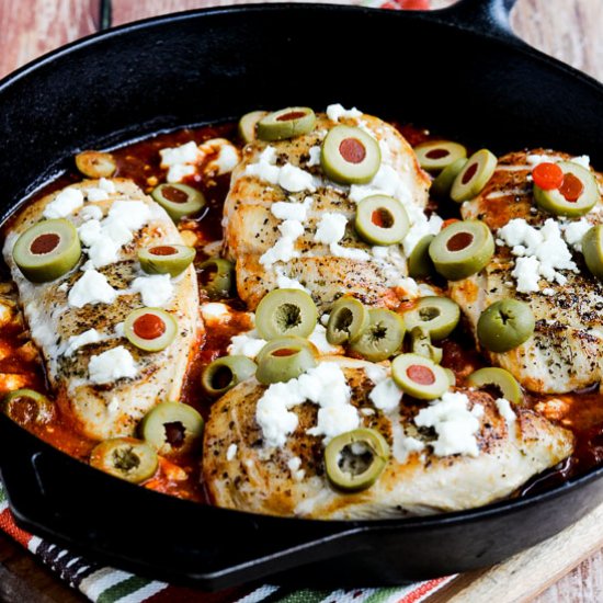 One Pan Low-Carb Greek Chicken