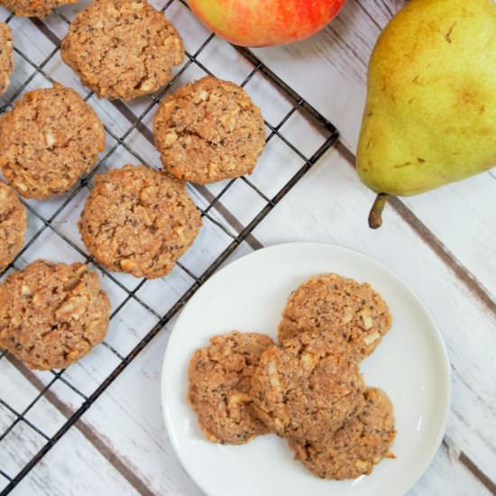 Healthy Apple Oatmeal Cookies