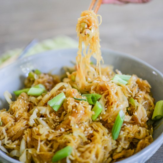 Spaghetti Squash Chow Mein