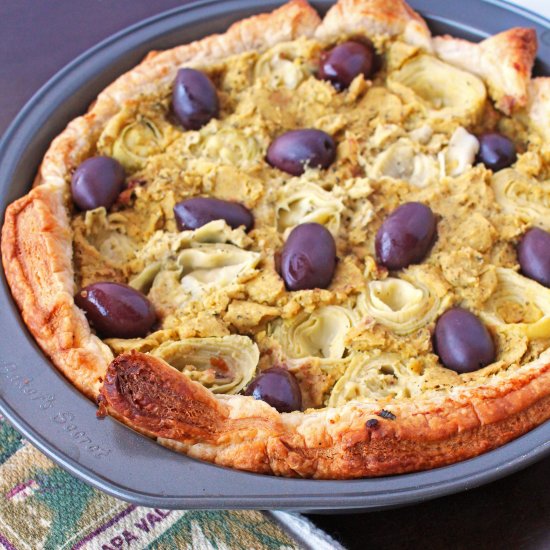 Vegan Olive and Artichoke Tart