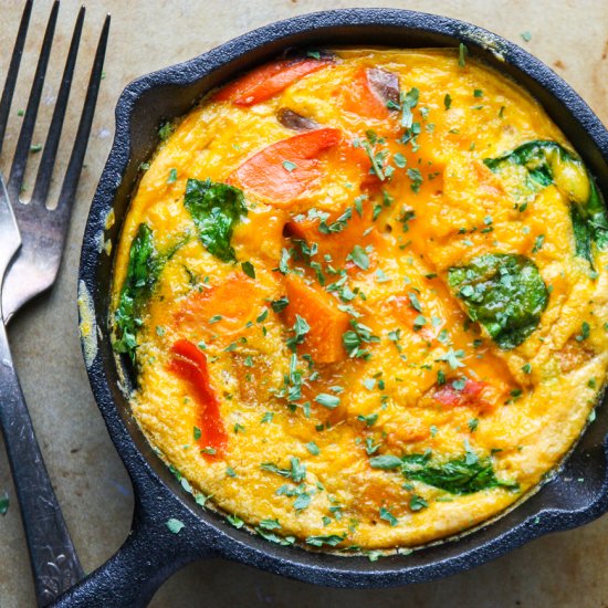 Sweet Potato Salmon Frittata