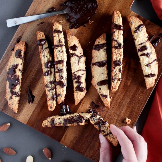 Chocolate Chip Almond Biscotti