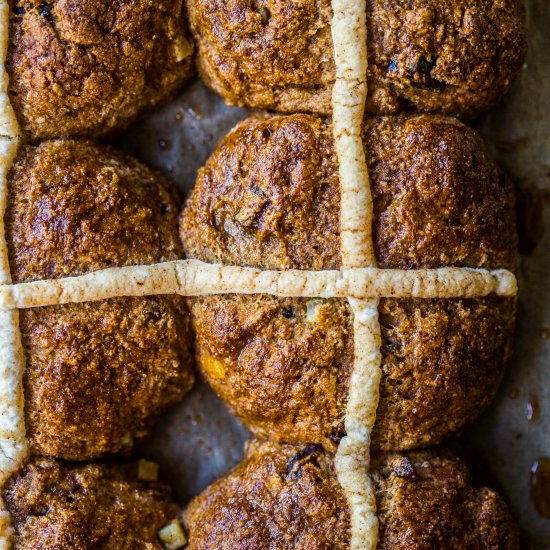 Gluten + Dairy Free Hot Cross Buns