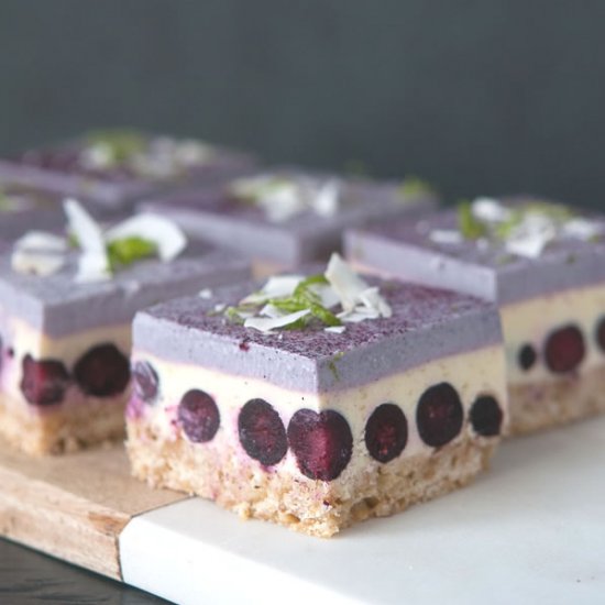 Blueberry-Lime Cream Bars