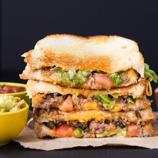 Taco Grilled Cheese Sandwich