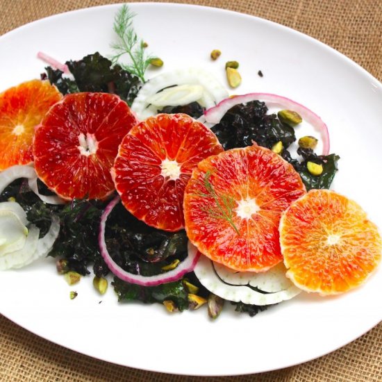 Blood Orange Kale Salad