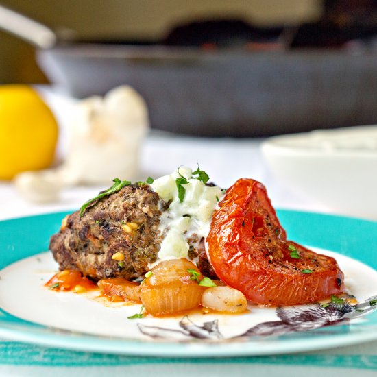 Kefta with Tomato and Onion