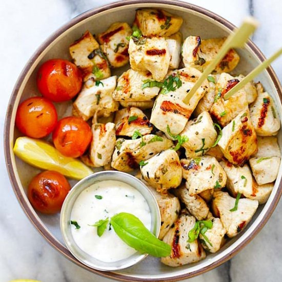 Mediterranean Chicken Bites