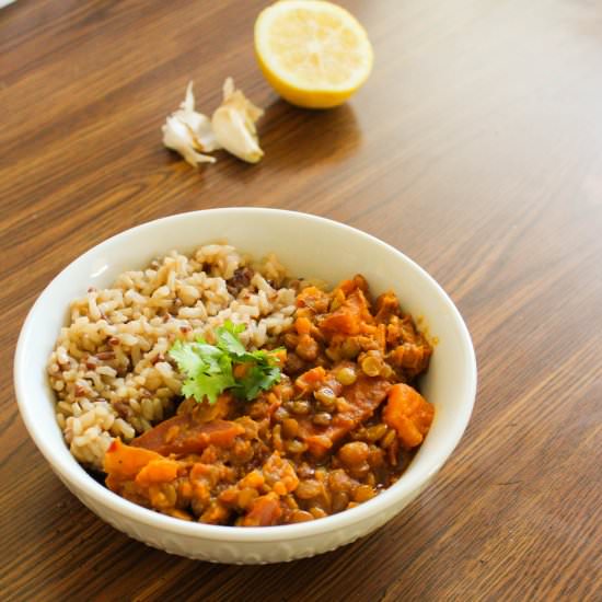 Sweet Potato Lentil Curry